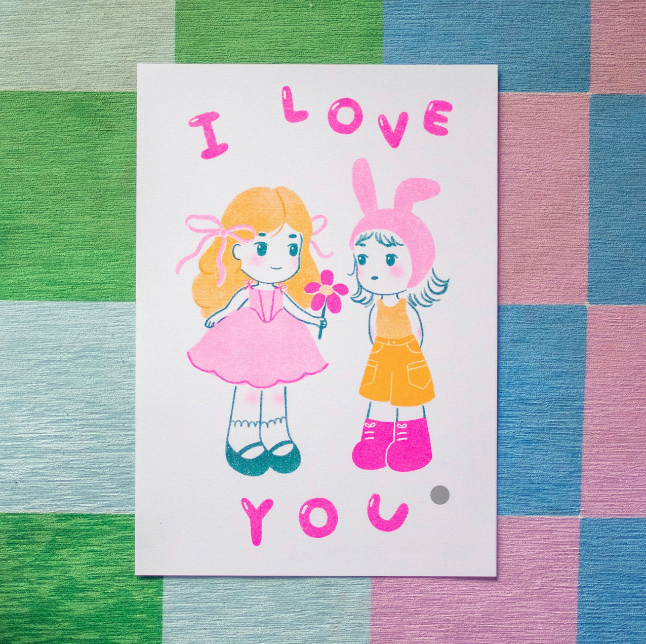 I love you print by Eggsoda Studio