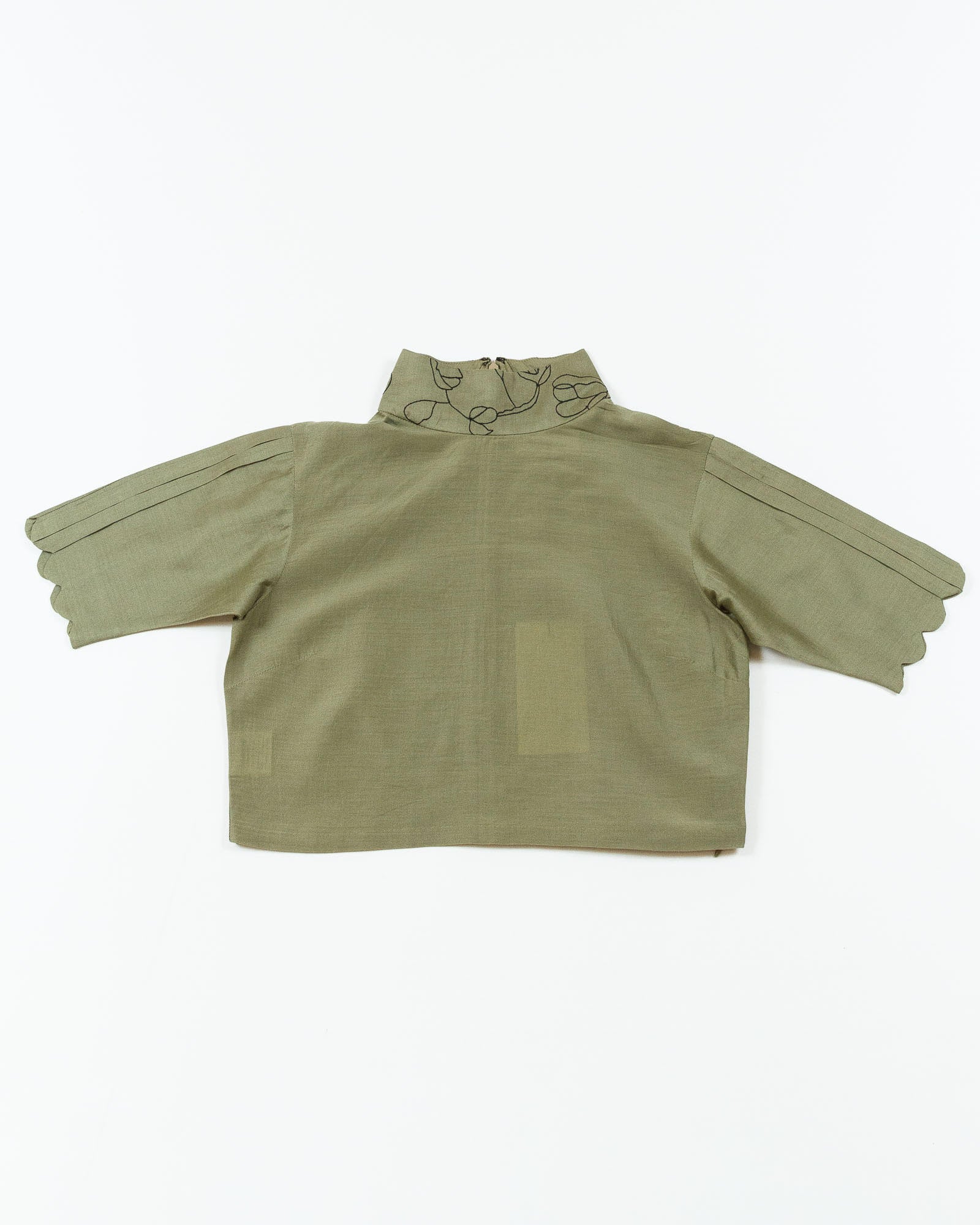 Chanderi Cropped Top